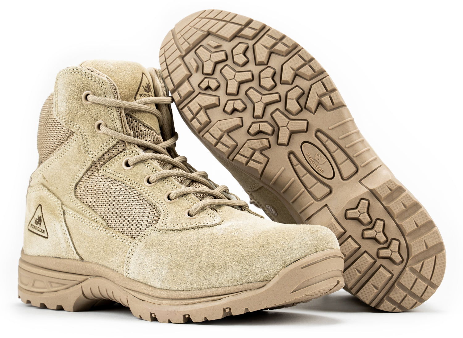 Beige army boots best sale