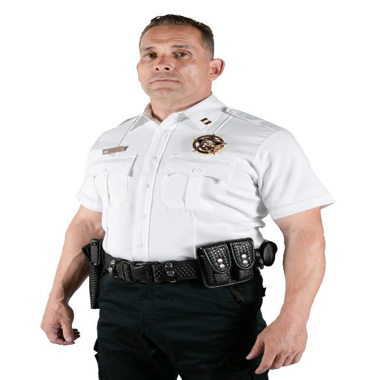 First Class 100% Polyester Short Sleeve Uniform Shirt