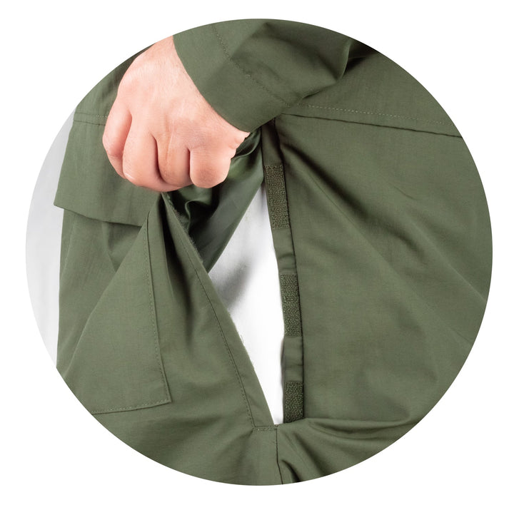 Windproof / Water-Resistant Long Rain Jacket