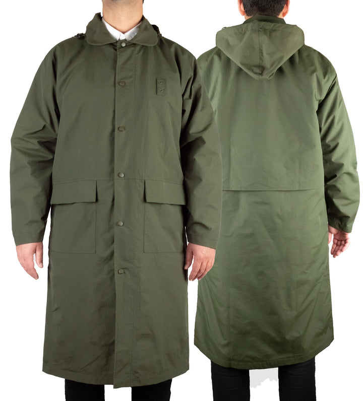 Windproof / Water-Resistant Long Rain Jacket